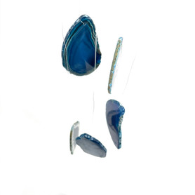 Agate Windchime 5 Slab Wooden Top Agate Windchime 5 Slab Wooden Top