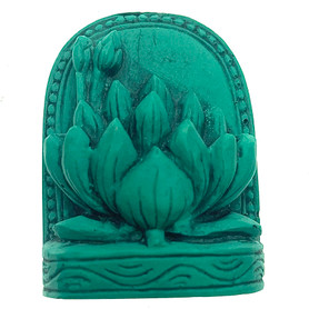 Lotus Enlightenment Turquoise Powder Figurine 1.5"-1.75"
