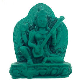 Saraswati Knowledge Turquoise Powder Figurine 1.5"-1.75" Saraswati Knowledge Turquoise Powder Figurine 1.5"-1.75"