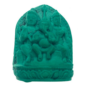Parvati Family Unity Turquoise Powder Figurine 1.5"-1.75"