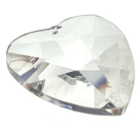 Hanging Leaded Crystal Heart 40mm