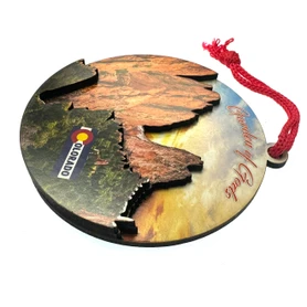 Garden of the Gods Xmas Ornament Laser Cut