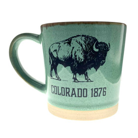 Colorado 1876 Buffalo Green Mug 1 Count Colorado 1876 Buffalo Green Mug 1 Count