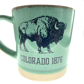 Colorado 1876 Buffalo Green Mug 1 Count Colorado 1876 Buffalo Green Mug 1 Count