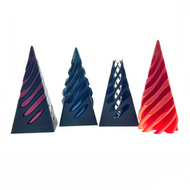 3D Printed Decompression Pyramid 1 Count Assorted