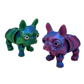 3D Printed French Bulldog 4" 1 Count Assorted