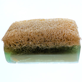 Bosnali Exfoliating Loofah Soap – Handmade Goat Milk Bath Bar for Face & Body, Moisturizing & Invigorating Cleanse (Musk)