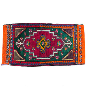 Antique Turkish Rug Pillow Case (~1970s)