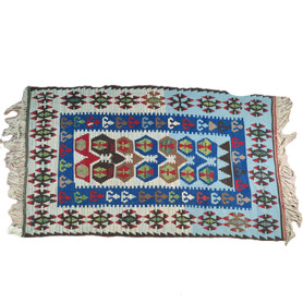 Antique Turkish Rug (~1970s) 6'1" x 3'4"