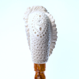 "inged Sentinel Skull Meerschaum Tobacco Pipe