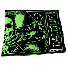 UV Reactive Scarf - Calcium Skull