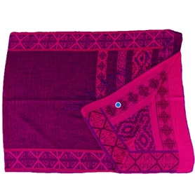 Neon Nomad UV Reactive Pashmina Maroon and Orange