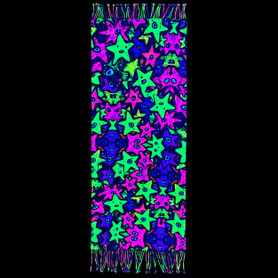 UV Reactive Scarf - Funky Stars 