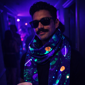 UV Reactive Scarf - Outer Space (Copy)