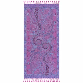 UV Reactive Paisley Pashmina - Pinks