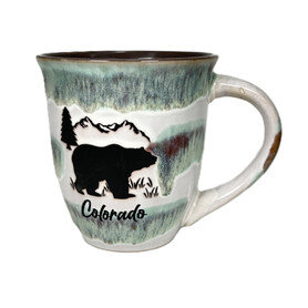 Colorado Rustic Bear In The Mountains Mug (Assorted Colors)