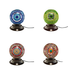 Mosaic Turkish Sphere Lamp 1 Count Assorted