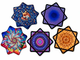 Star Flow Spinning Toy – Assorted Boho Festival Flow Arts Prop