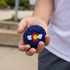 Mini Size 8-Panel Real Suede Colorado Kick Bag / Hacky Sack