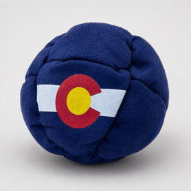 Mini Size 8-Panel Real Suede Colorado Kick Bag / Hacky Sack