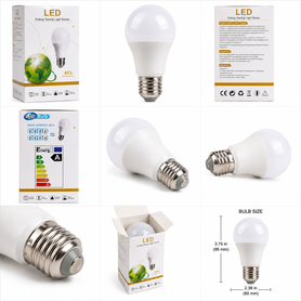 A19 LED Light Bulb – E26 Medium Base – Energy Saving Household Light Bulb
