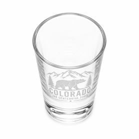 Colorado Bear Engraved 2 oz Shot Glass