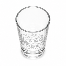 Breckenridge Colorado Engraved 2 oz Shot Glass