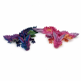 25 cm Articulated Crystal Dragon