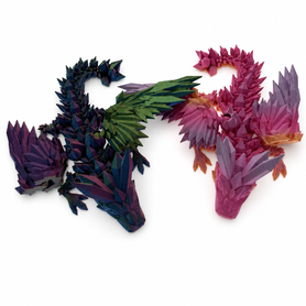 25 cm Articulated Crystal Dragon