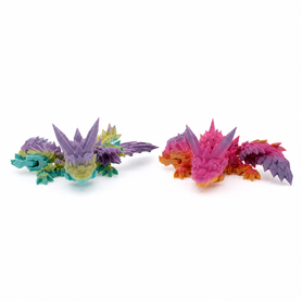 15 cm Articulated crystal Dragon
