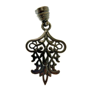 Decorative Hanging Dangle Threaded Screw Lock for Turkish Mosaic Lamps – Approx. 9 mm Thread Diameter – Antique Brass