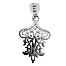 Decorative Hanging Dangle Threaded Screw Lock for Turkish Mosaic Lamps – Approx. 9 mm Thread Diameter – Silver