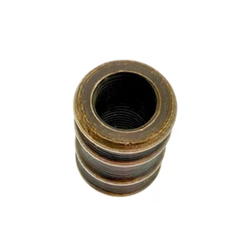 Threaded Coupling Connector for Turkish Mosaic Lamp Hardware – Approx. 9 mm Thread Diameter – Antique Brass