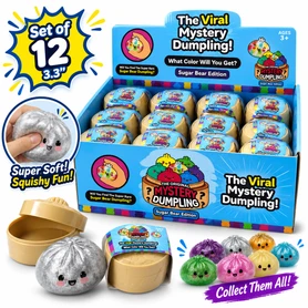 Glitter Squishy Dumpling Set of 12 8.5cm / 3.25”