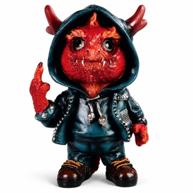 Naughty Red Dragon Hoodie 6.5" Figure