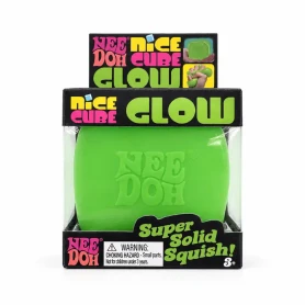 Glow in the Dark 3" Squishy Cube Fidget Toy – Assorted Color