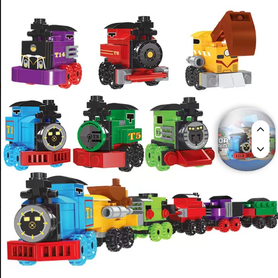 31–32 Piece Mini Train Building Block Set – Colorful Locomotive Construction Toy, Assorted Styles