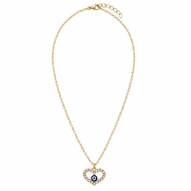 Heart & Hamsa Evil Eye Necklace Collection – Assorted Styles