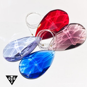 50mm Bar Drop Leaded Crystal – Faceted Glass Pendant for Décor & Jewelry (CR92201)
