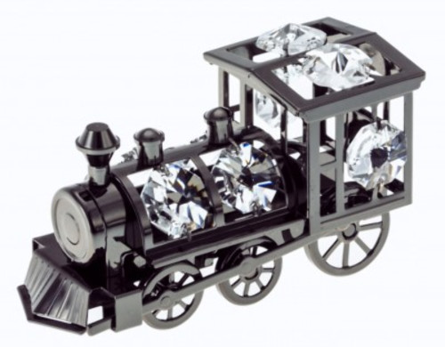 Black Ornament Locomotive Train Crystal Temptations Swarovski Black Ornament Locomotive Train Crystal Temptations Swarovski