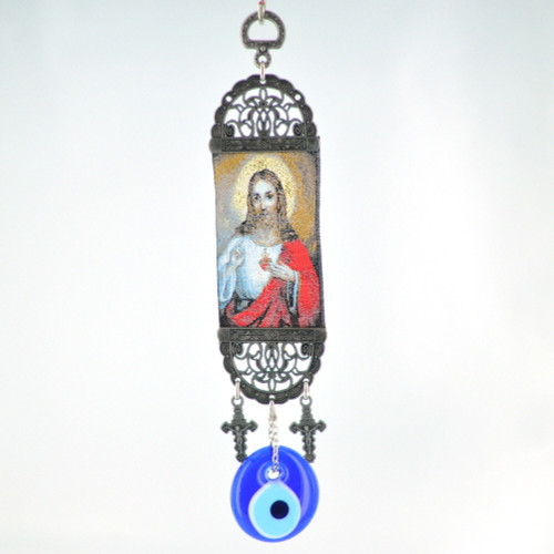 Sacred Heart of Jesus Evil Eye Tapestry EET40013