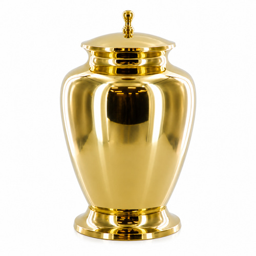 10" Urn W/ Brass Polished Finish