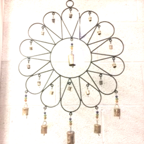 Flower Wind Chime with Bells & Beads Flower Wind Chime with Bells & Beads