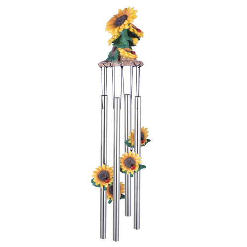Sunflowers Round Top Chime, 23"L GS41805 Sunflowers Round Top Chime, 23"L GS41805