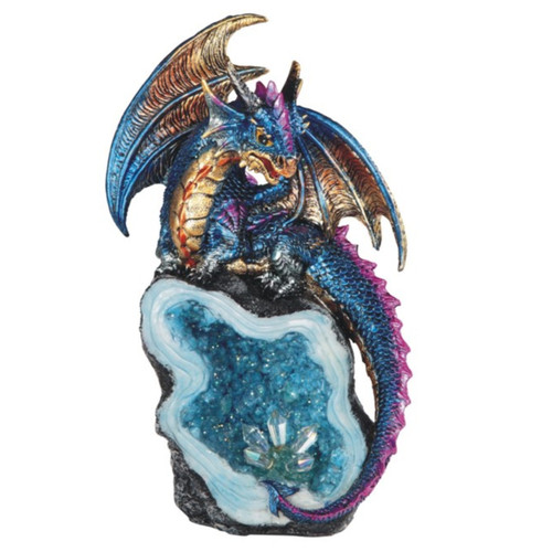 Dragon Blue w/Crystal 8 1/4" Height Dragon Blue w/Crystal 8 1/4" Height