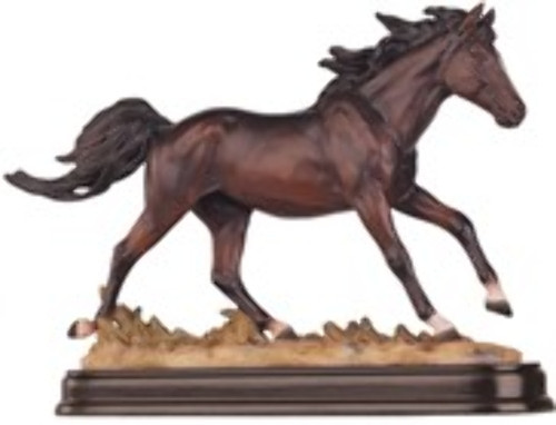 Horse Figurine Dark Brown, 6"H GS11480 Horse Figurine Dark Brown, 6"H GS11480