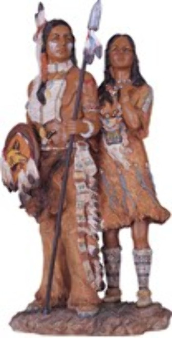 Native American Couple Western Figurine, 13"H GS11334 Native American Couple Western Figurine, 13"H GS11334