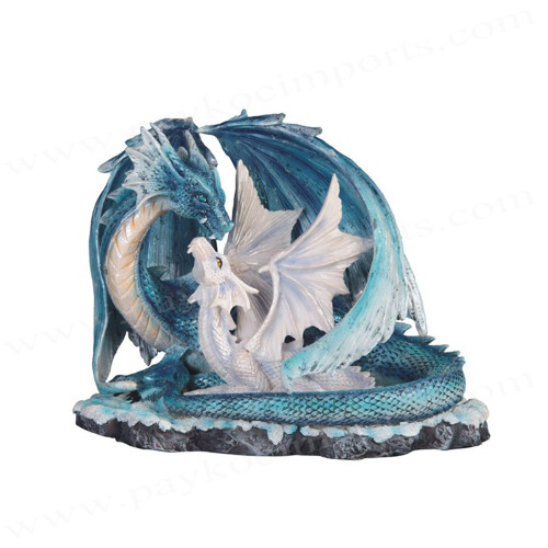 Dragon Light Blue, W/ Baby White 7"W GS71533 Dragon Light Blue, W/ Baby White 7"W GS71533