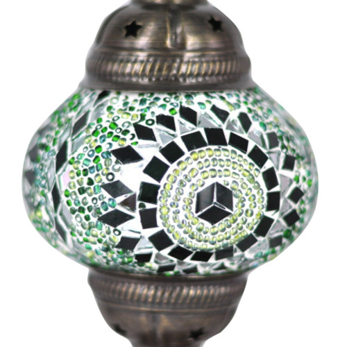 Turkish Mosaic Lamp Shade - B2 - Green - Style 1 Turkish Mosaic Lamp Shade - B2 - Green - Style 1