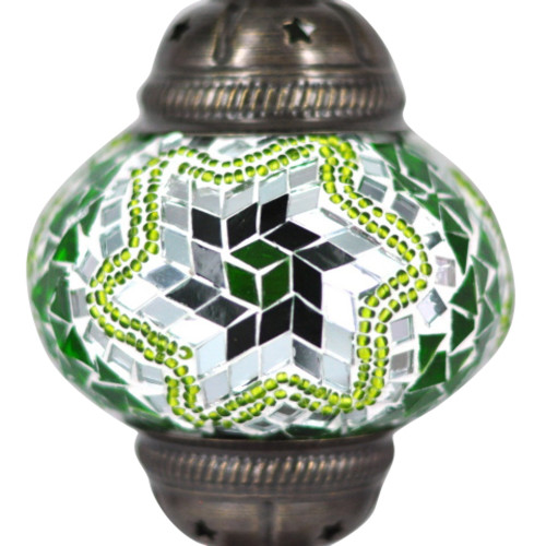 Turkish Mosaic Lamp Shade - B2 - Green - Style 3 Turkish Mosaic Lamp Shade - B2 - Green - Style 3